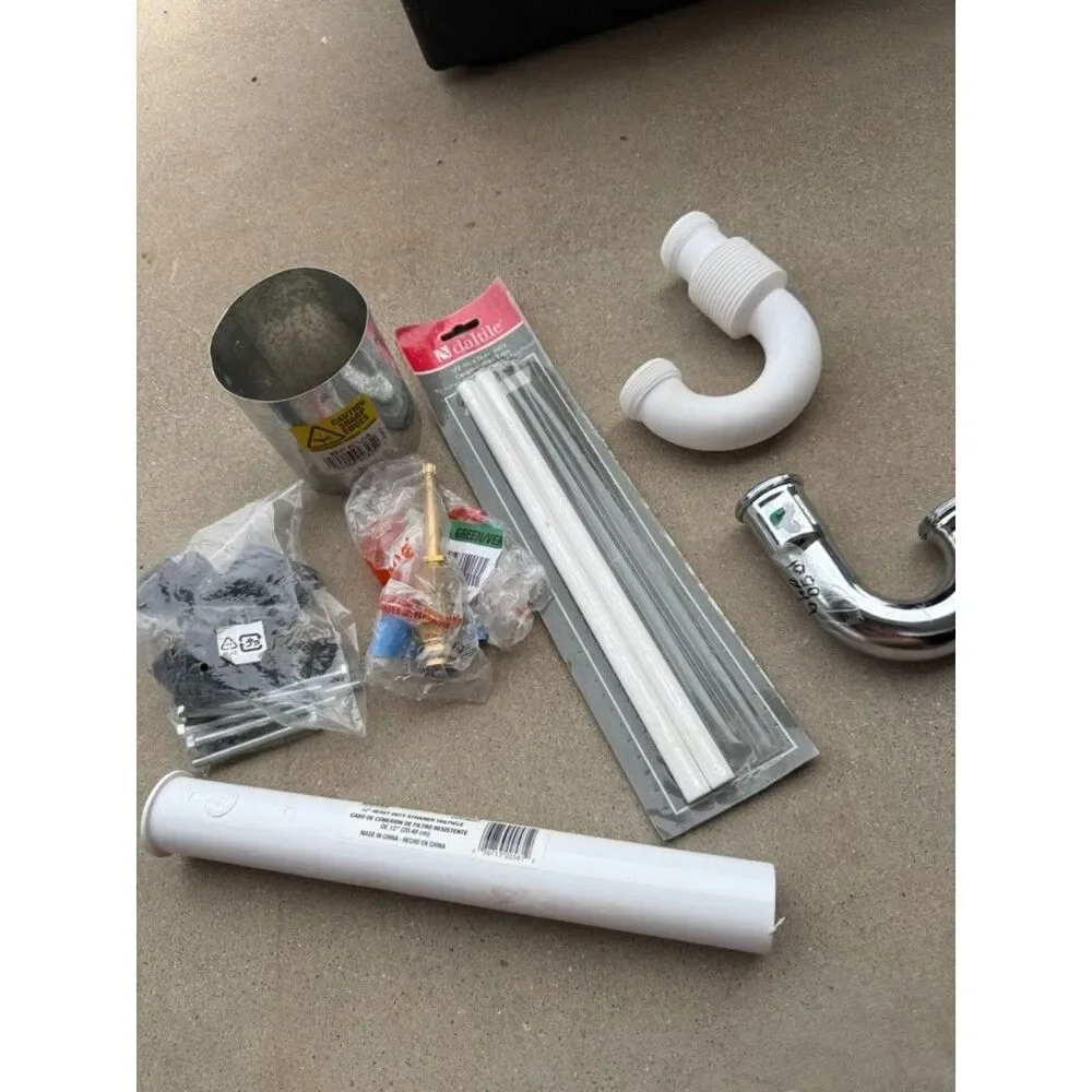 Assorted Home Bath Accessories Kit - Silver and Black